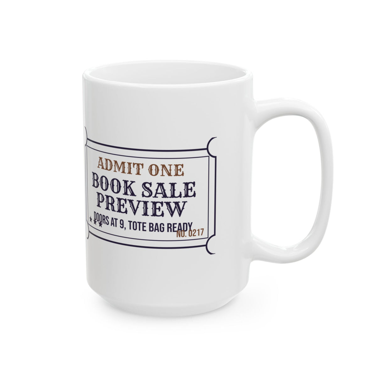Funny Book Lover Coffee Mug Tote Bag Ready Ticket For Used Book Fans