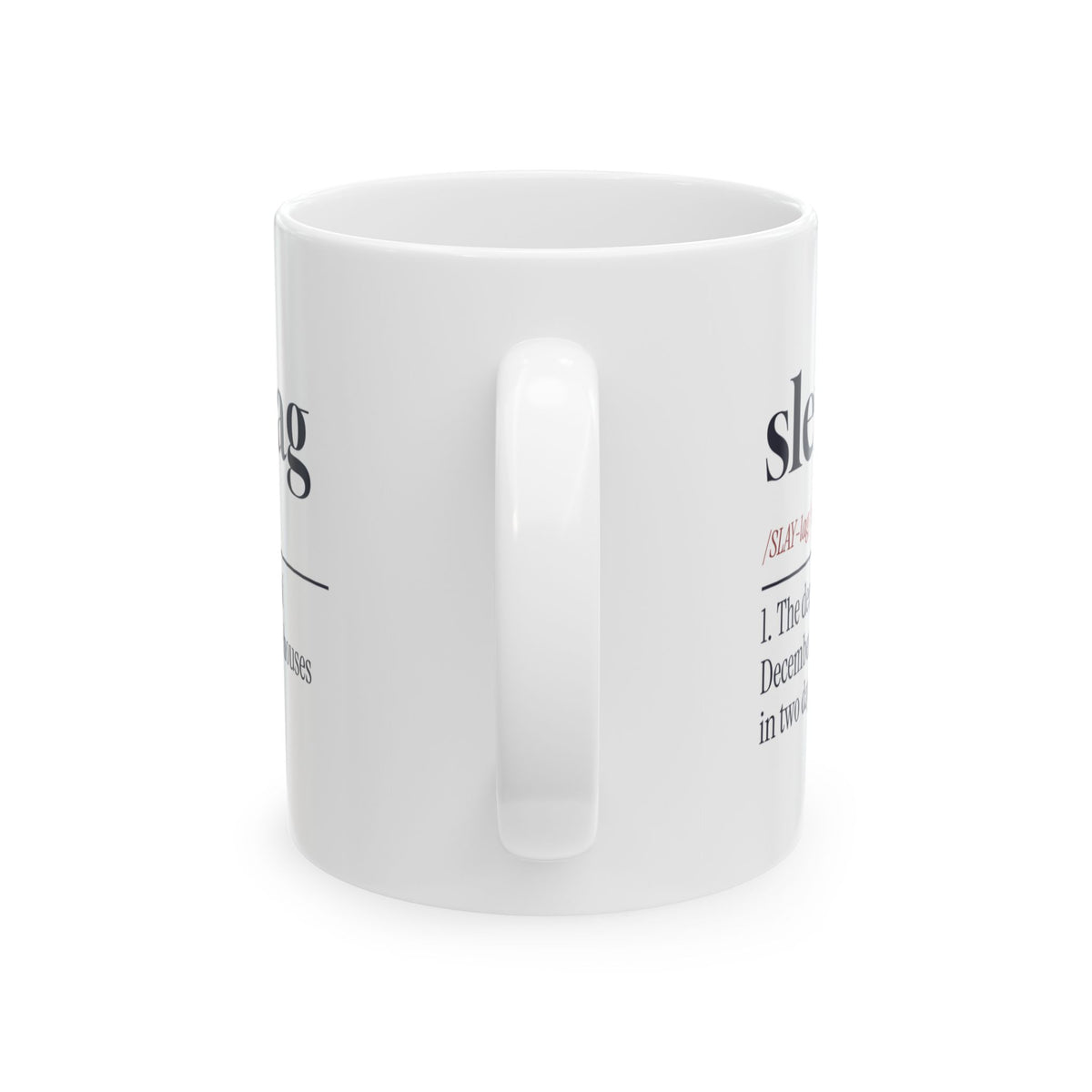 Funny Christmas Coffee Mug Sleighlag Definition For Families
