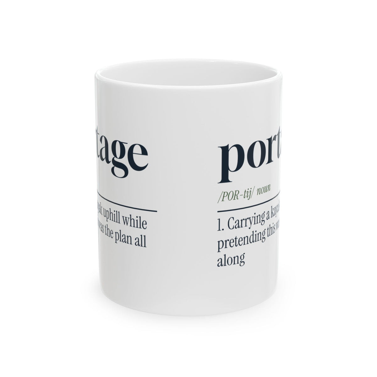 Portage Coffee Mug Pretending This Was The Plan