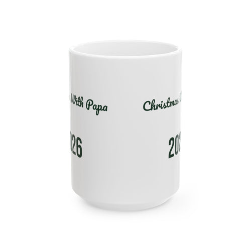 Christmas Coffee Mug Christmas With Papa 2026 Grandpa Keepsake