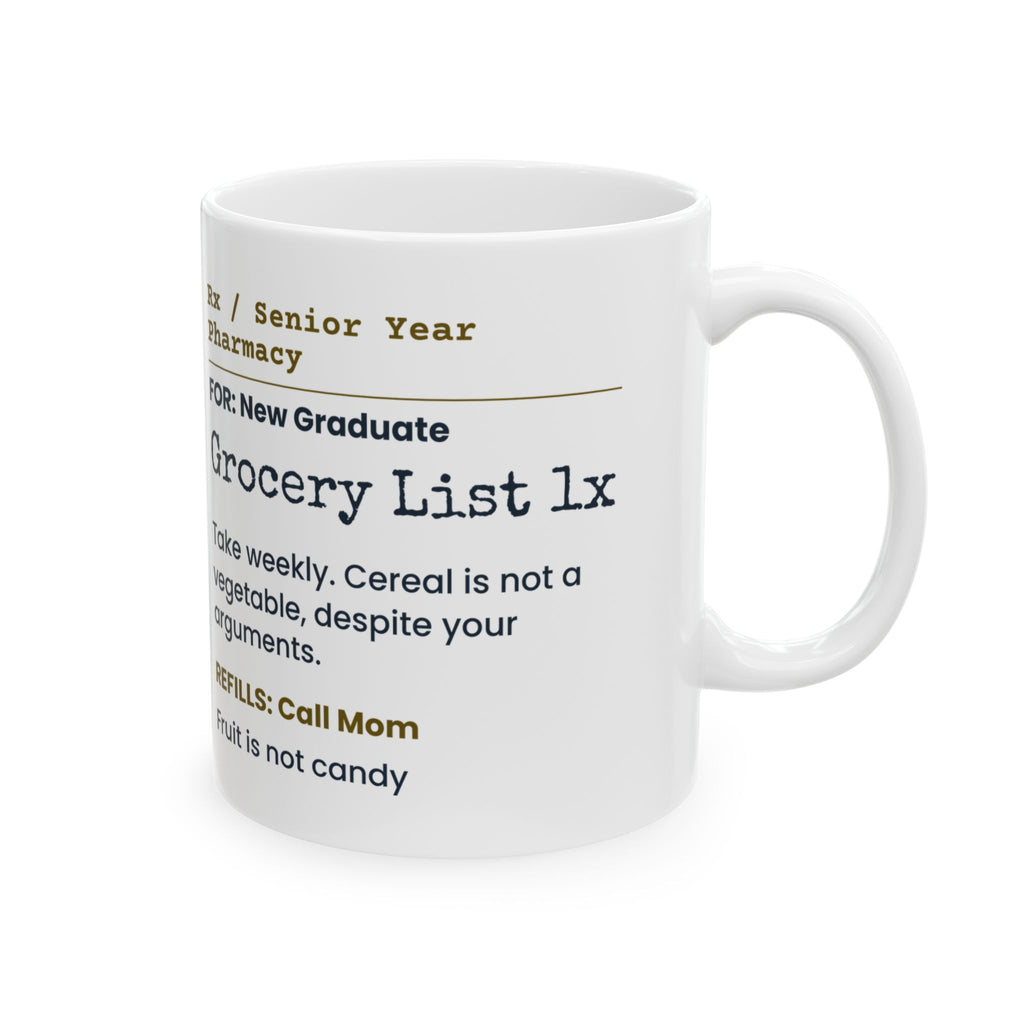 Funny Graduation Coffee Mug Cereal Is Not A Vegetable Prescription