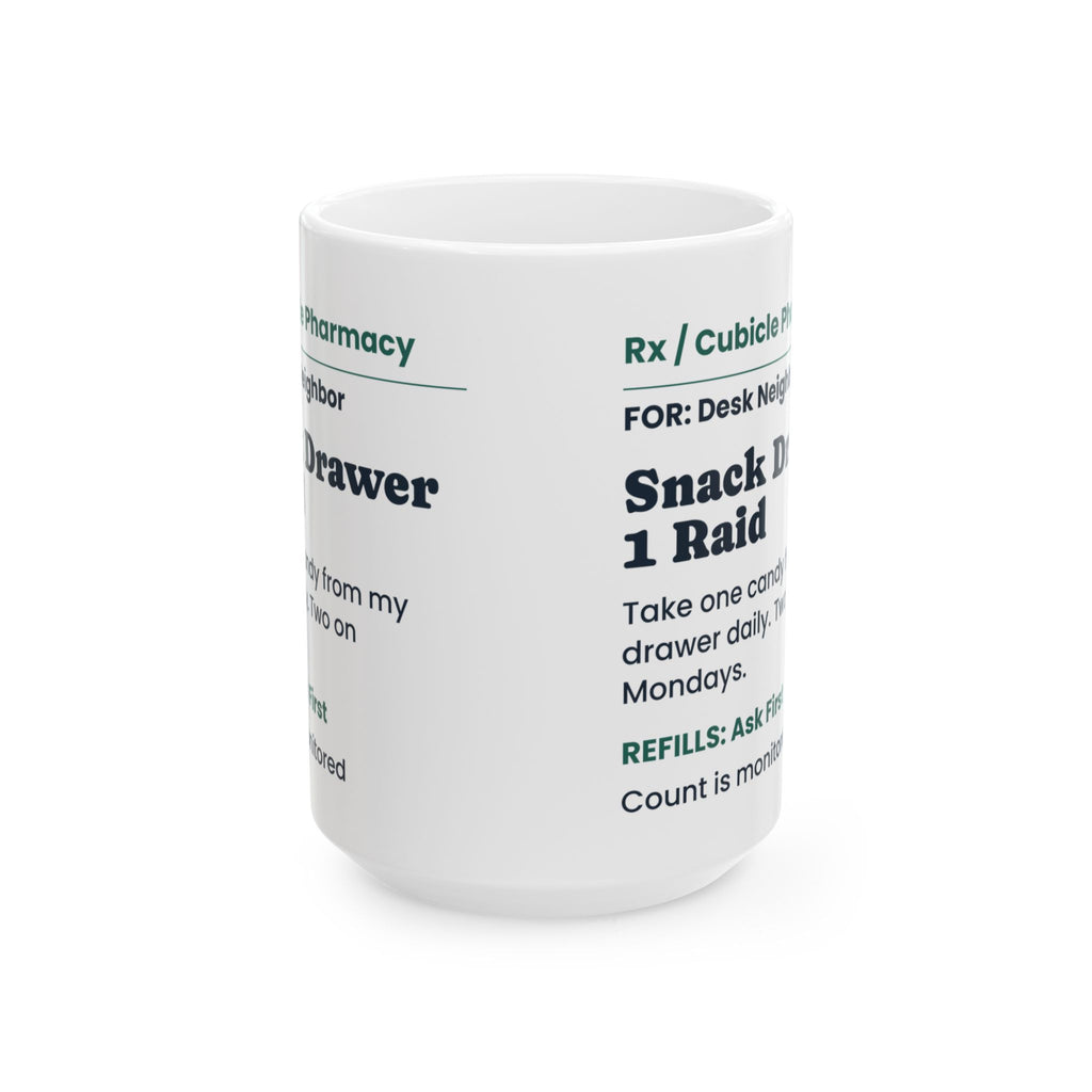 Funny Coworker Coffee Mug Snack Drawer Prescription For Coworkers