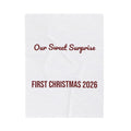 Babys First Christmas 2026 Throw Blanket Our Sweet Surprise For Parents
