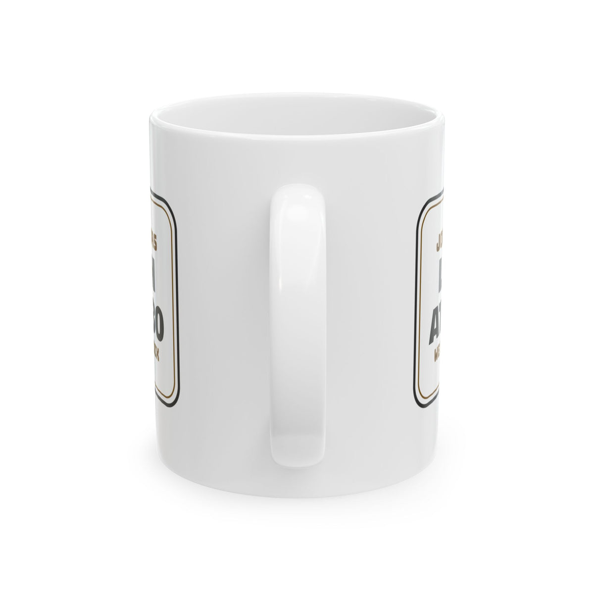 Funny Construction Worker Coffee Mug Lunch At 1030 Jobsite Sign