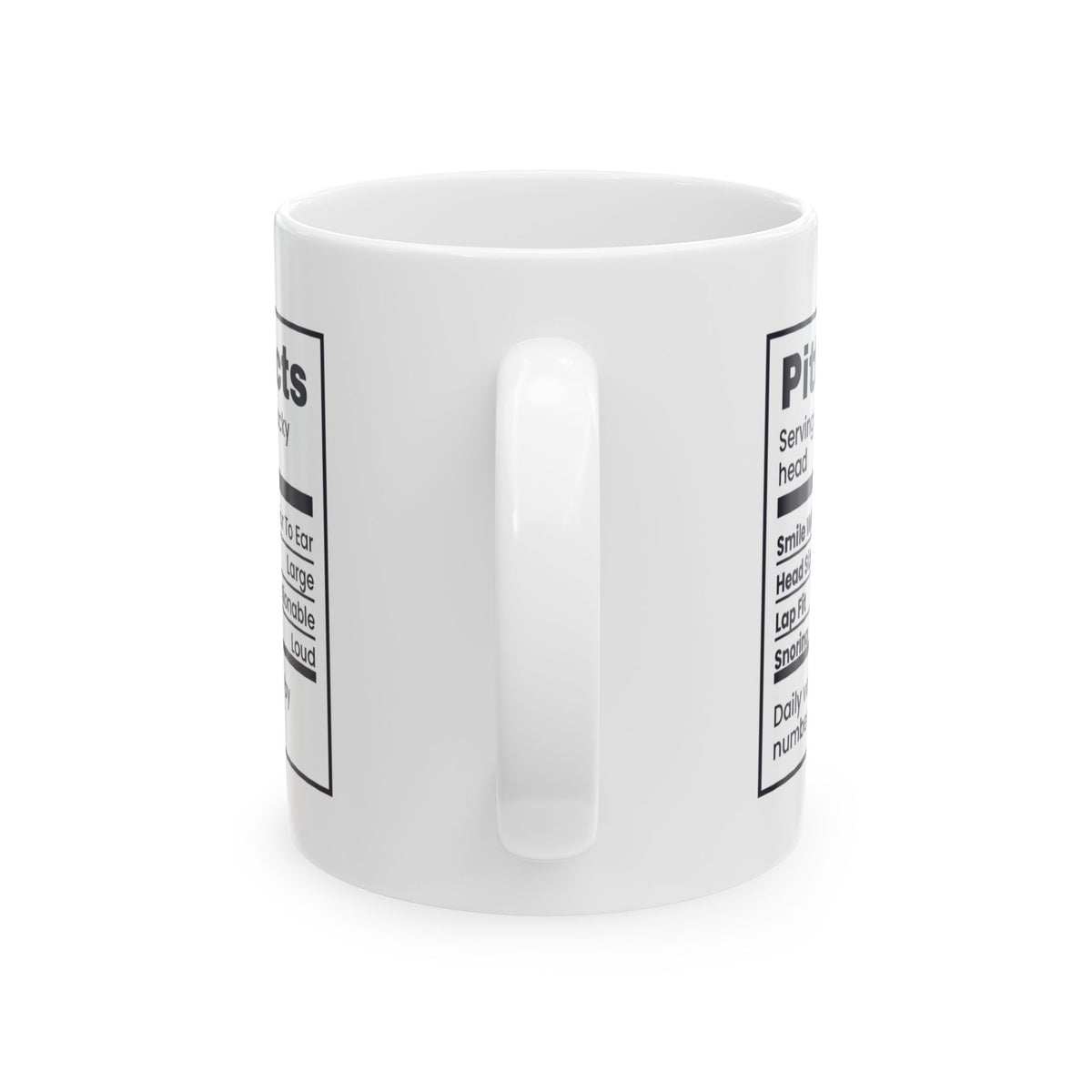 Funny Pit Bull Mug Pittie Facts Smile Width Ear To Ear