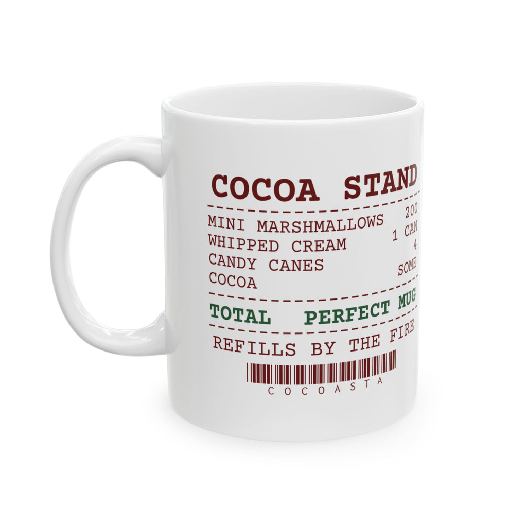 Funny Hot Cocoa Coffee Mug Cocoa Stand Receipt For Marshmallow Fans