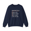 Funny Christmas Sweatshirt Christmas To Do List Eat Cookies
