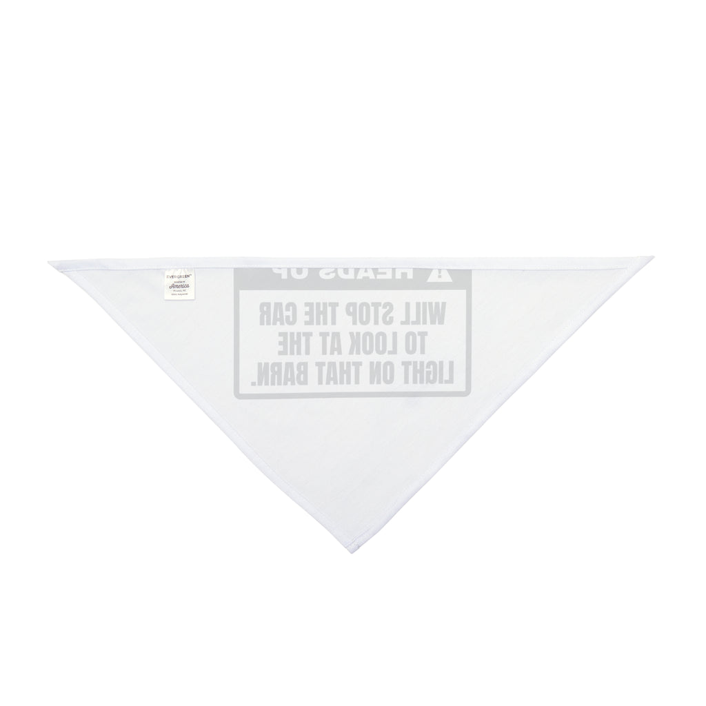 Funny Painter Dog Bandana Heads Up Will Stop The Car For Barn Light