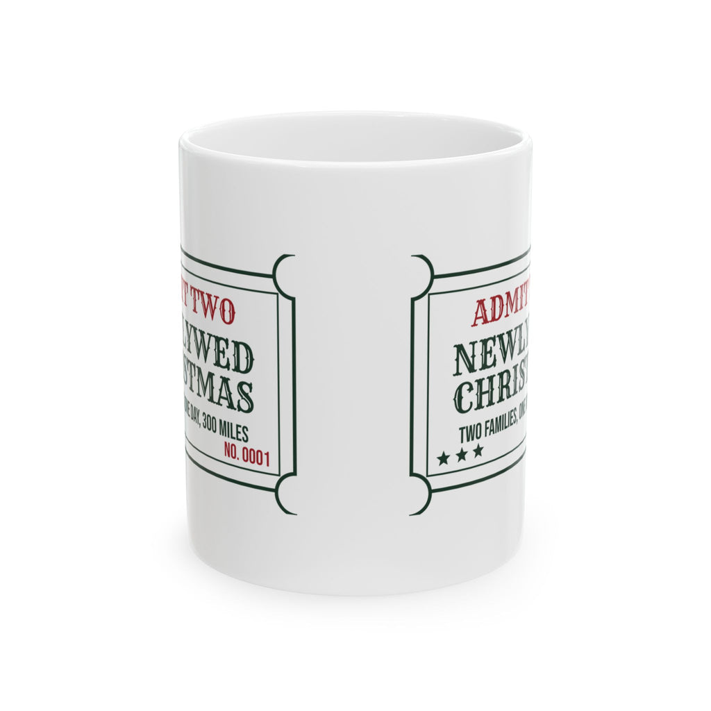 Funny Christmas Coffee Mug Newlywed Christmas Two Families One Day