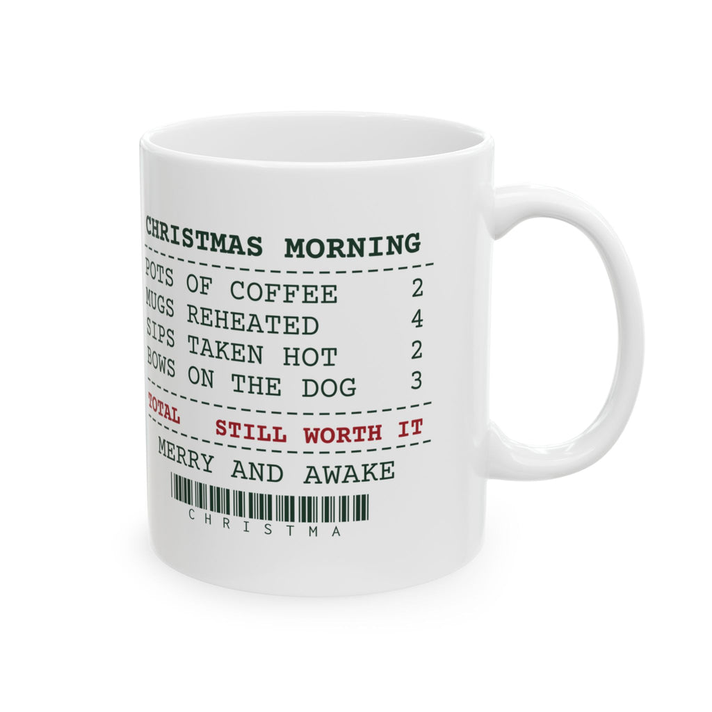 Funny Christmas Coffee Mug Christmas Morning Sips Taken Hot 2 Receipt