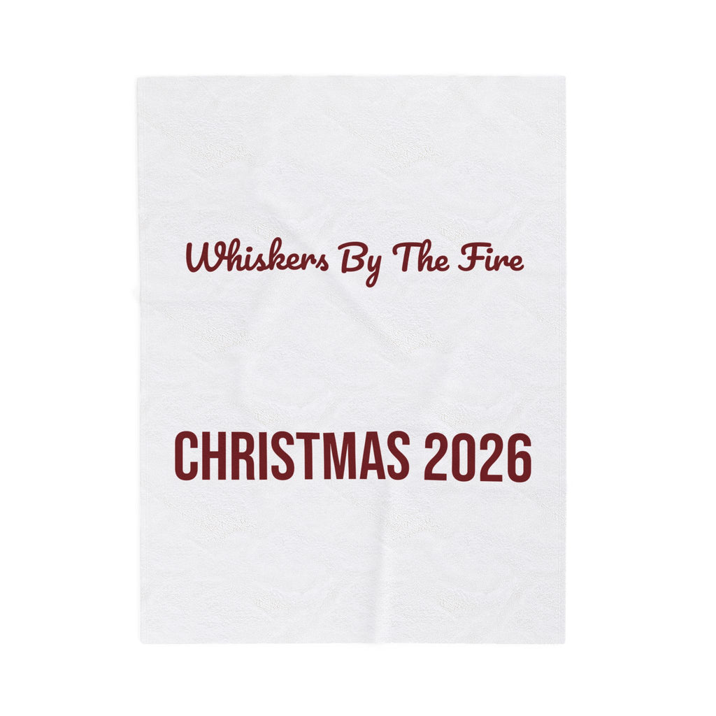 Christmas Throw Blanket Whiskers By The Fire Christmas 2026 For Cat Moms