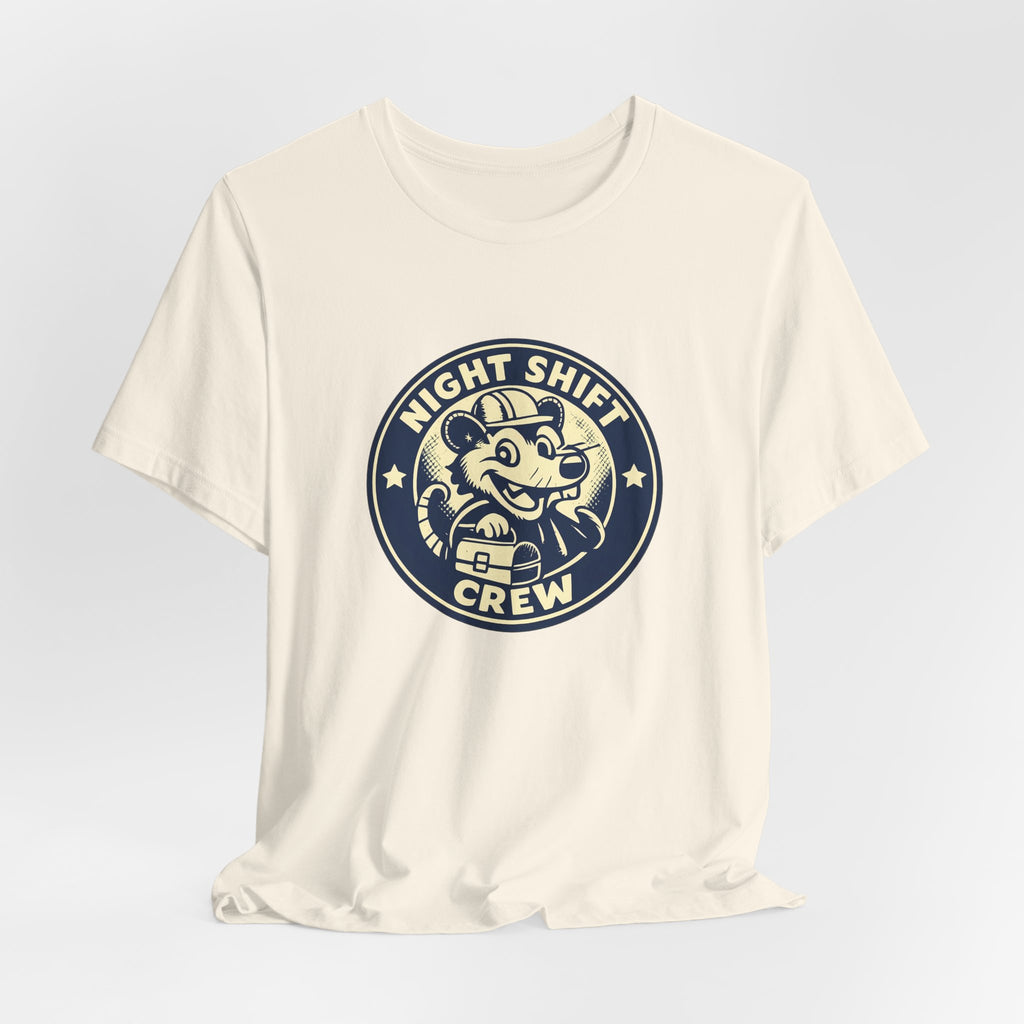Night Shift Crew Funny Retro Possum Night Shift Worker Shirt