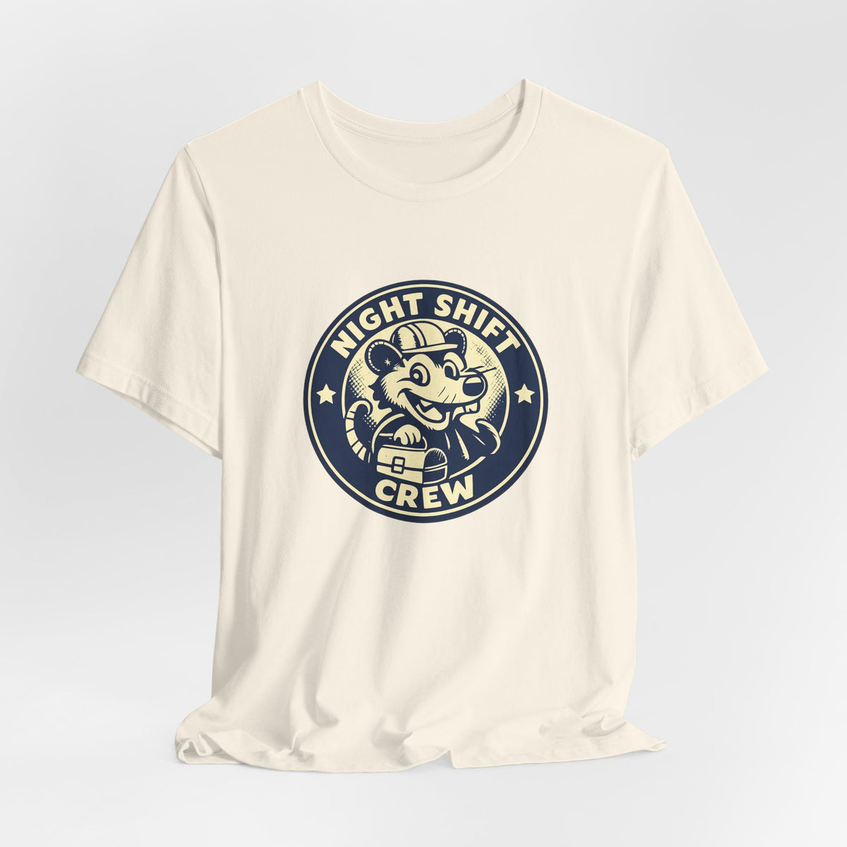 Night Shift Crew Funny Retro Possum Night Shift Worker Shirt