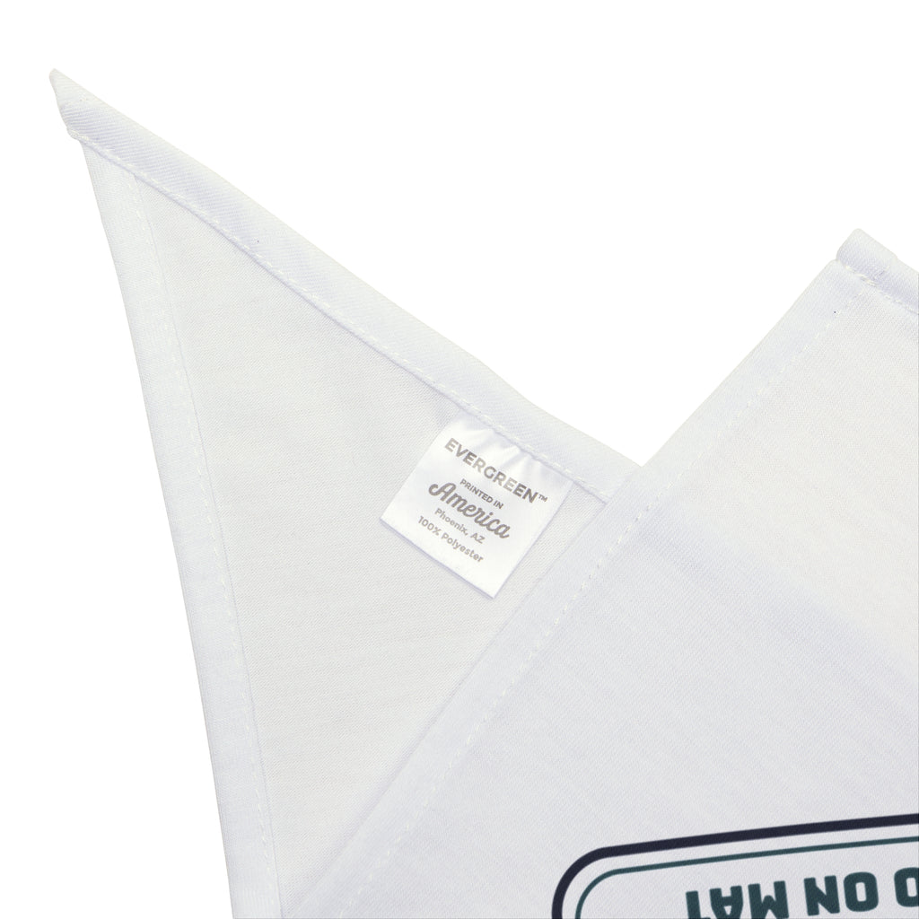 Funny Yoga Dog Bandana Mat In Use Dog Also On Mat