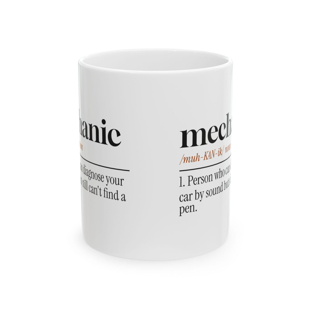 Mechanic Coffee Mug Diagnoses by Sound