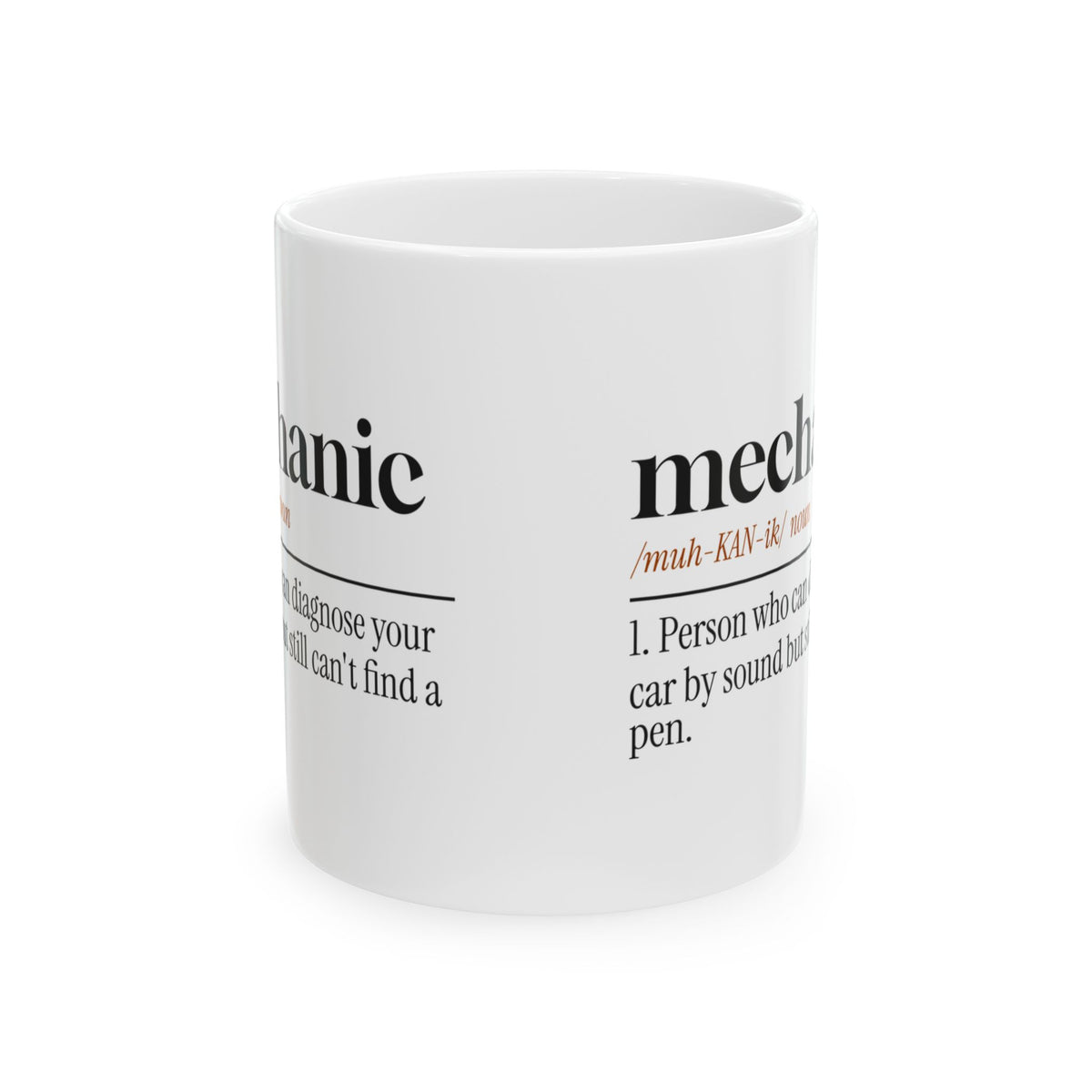 Mechanic Coffee Mug Diagnoses by Sound