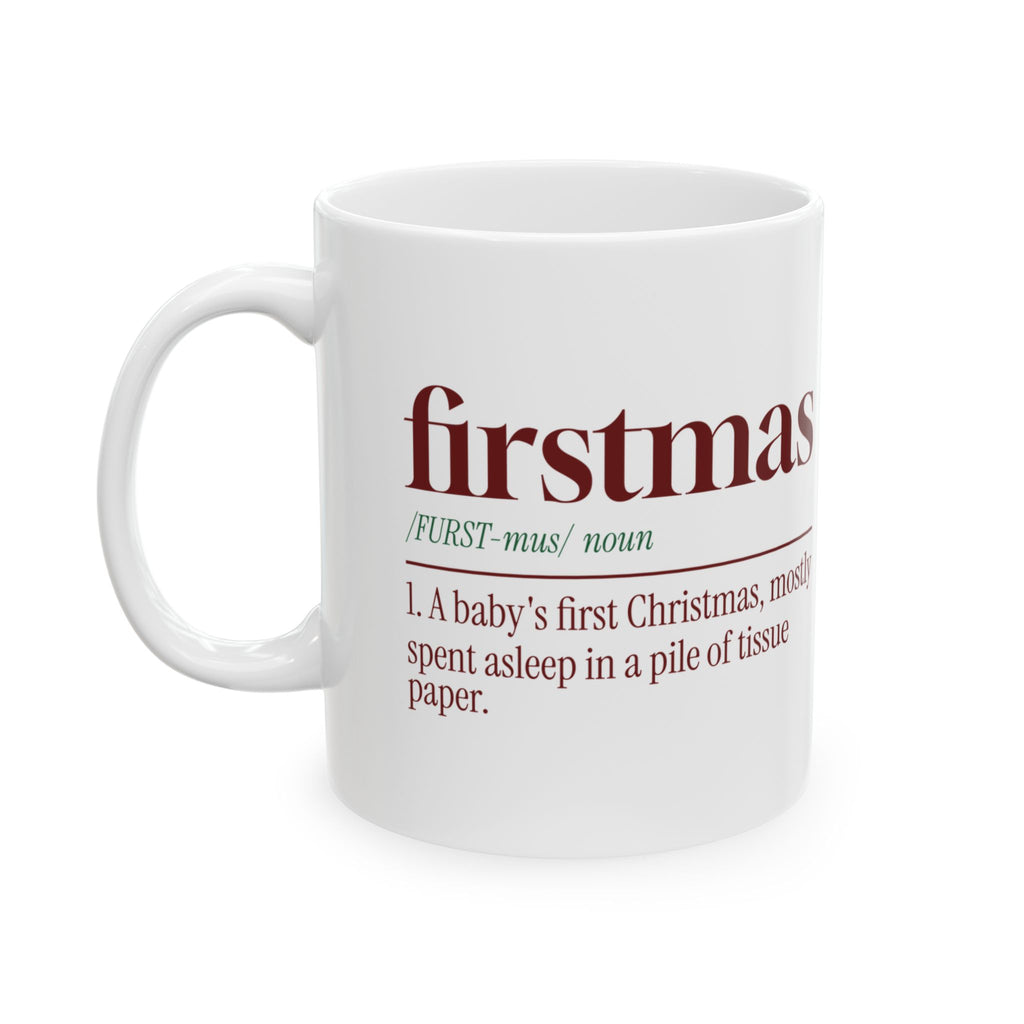 Christmas Coffee Mug Firstmas Dictionary Definition New Baby