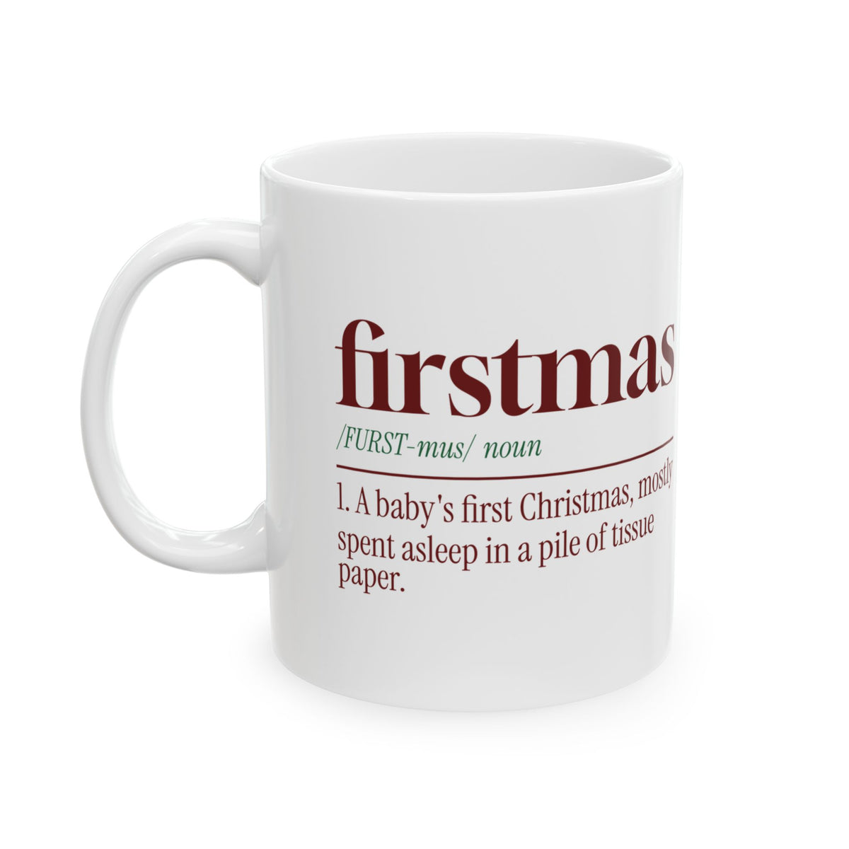 Christmas Coffee Mug Firstmas Dictionary Definition New Baby