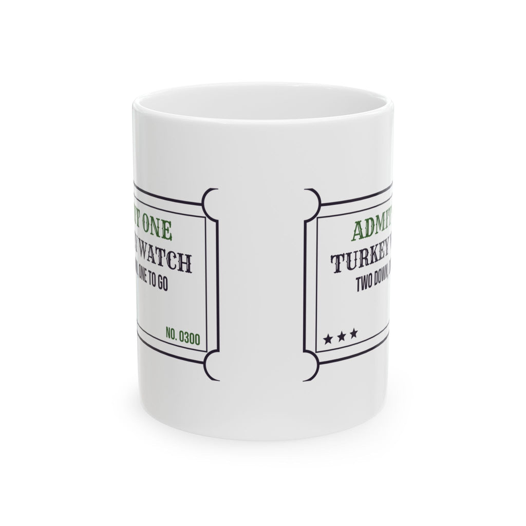 Bowling Coffee Mug Turkey Watch Two Strikes Down Nobody Talk To Me