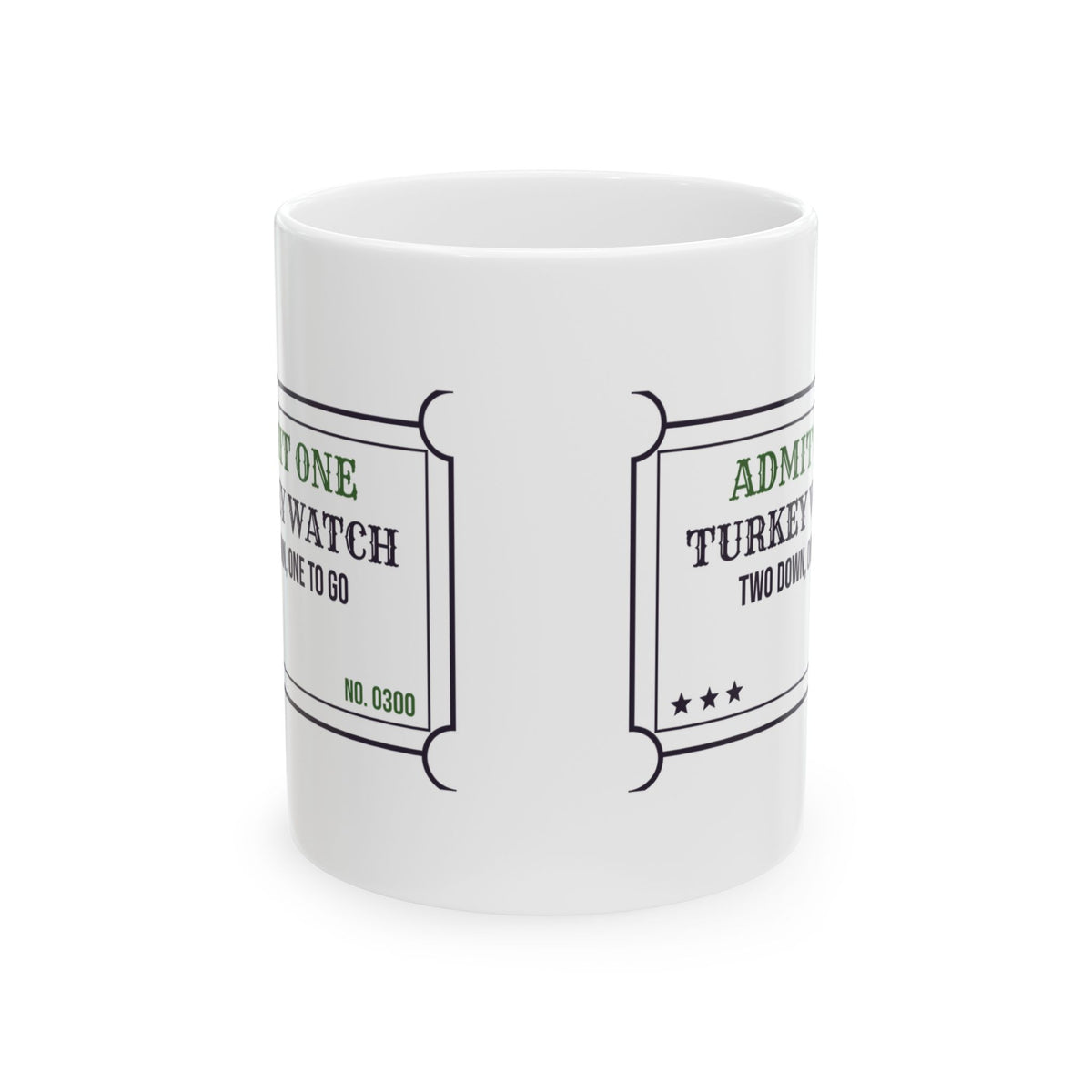 Bowling Coffee Mug Turkey Watch Two Strikes Down Nobody Talk To Me