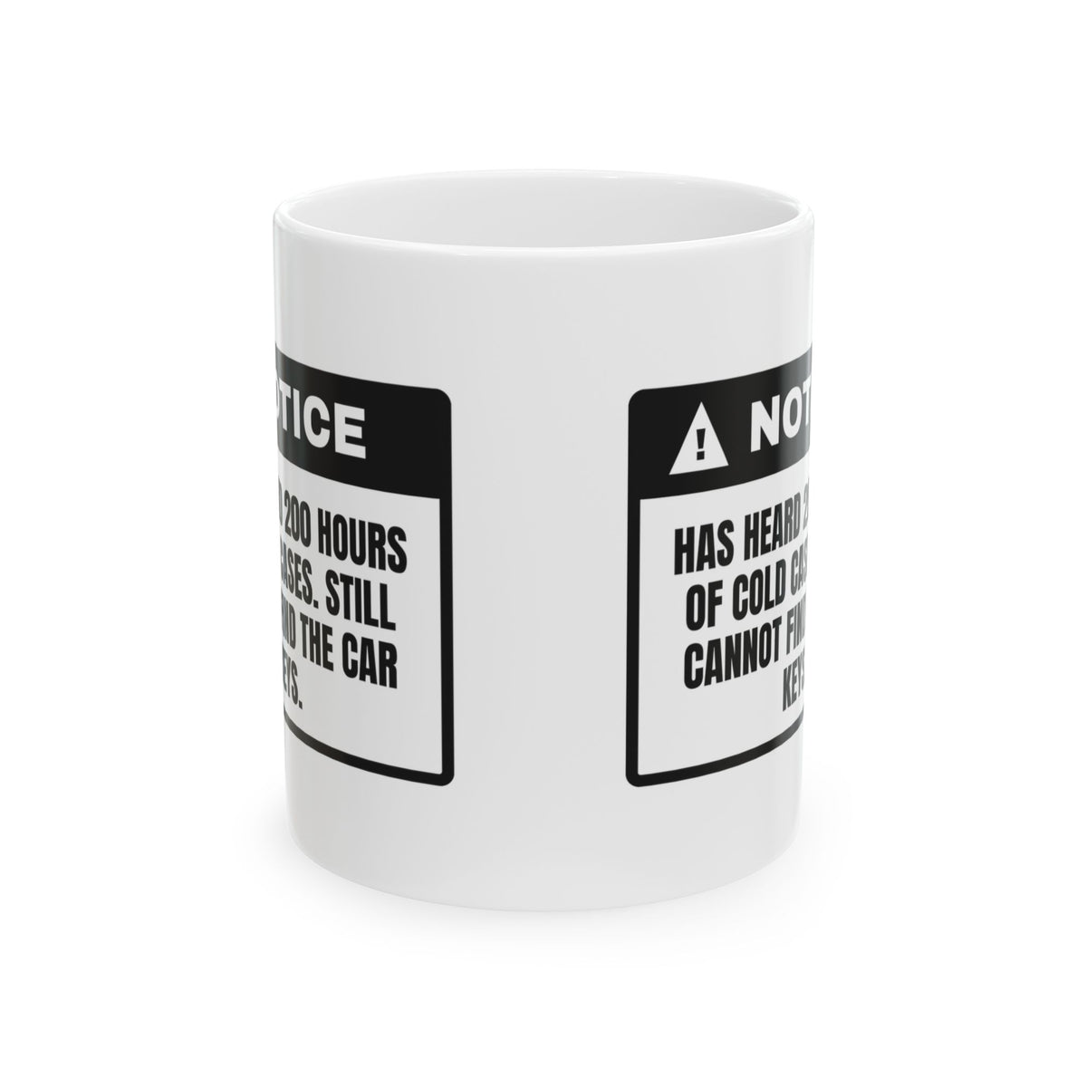 Funny True Crime Coffee Mug Solves Cold Cases Can't Find My Keys