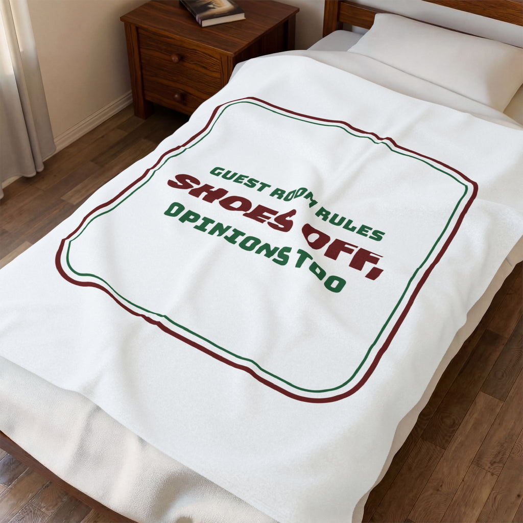 Funny Christmas In-Laws Throw Blanket Shoes Off Opinions Too
