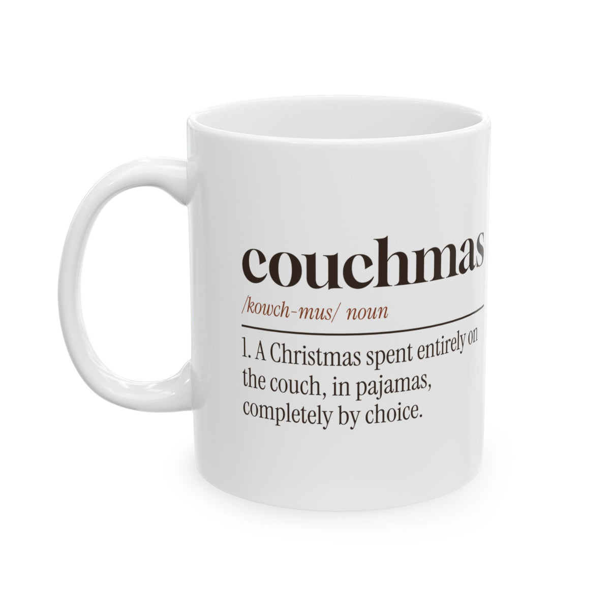 Funny Christmas Introvert Coffee Mug Couchmas Definition