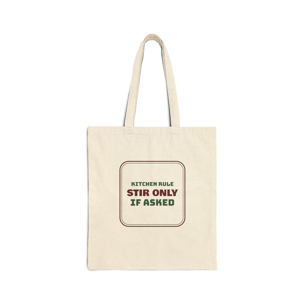 Funny Christmas Hostess Tote Bag Stir Only If Asked Kitchen Sign