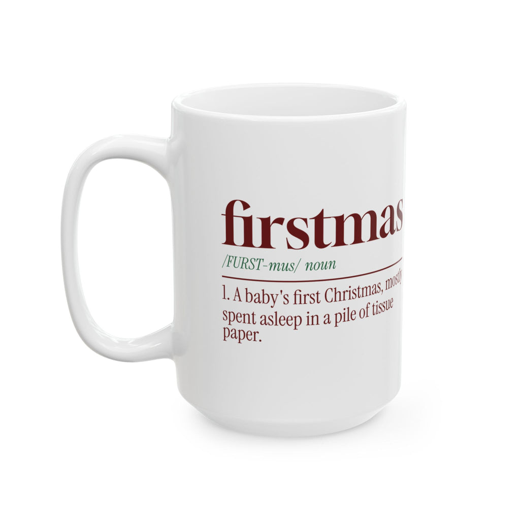 Christmas Coffee Mug Firstmas Dictionary Definition New Baby
