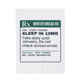 Funny Teacher Christmas Throw Blanket Sleep In 10mg Prescription Label