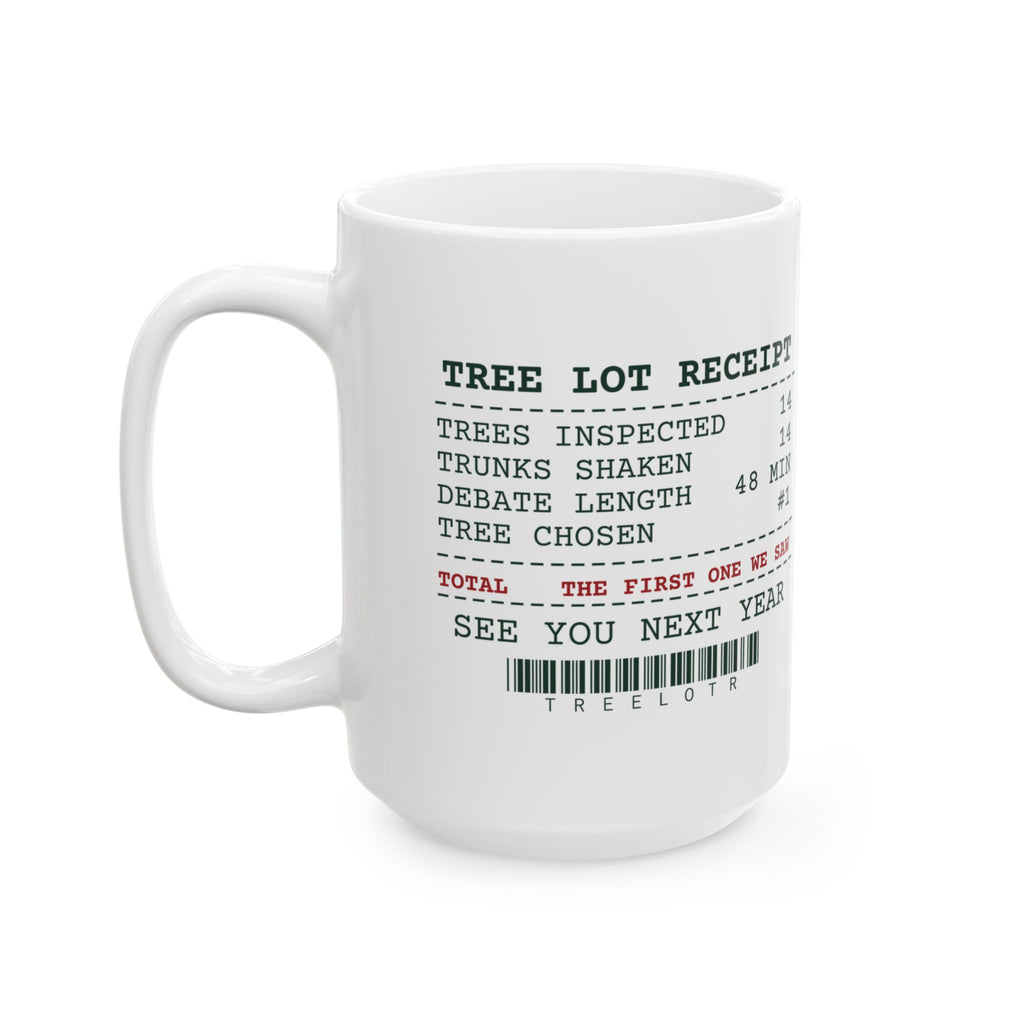 Funny Christmas Coffee Mug Tree Lot Receipt For Dad
