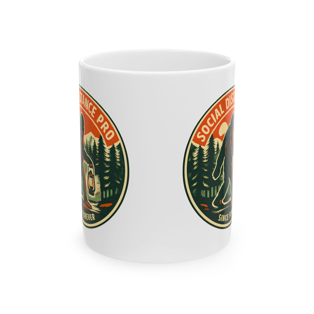 Social Distance Pro Since Forever Funny Vintage Bigfoot Coffee Mug
