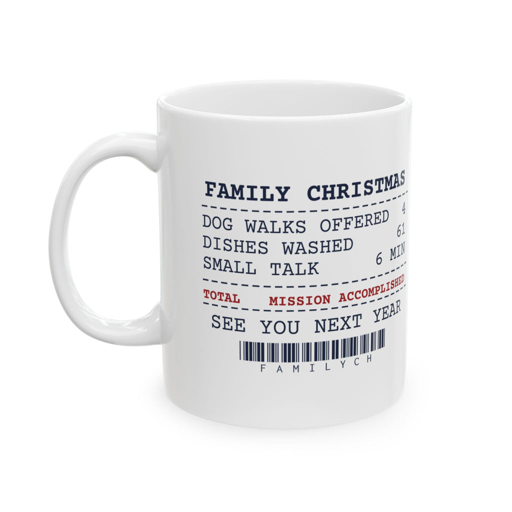 Funny Introvert Christmas Coffee Mug Washed Every Dish To Avoid Talking