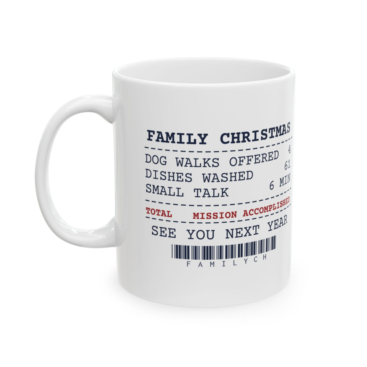 Funny Introvert Christmas Coffee Mug Washed Every Dish To Avoid Talking