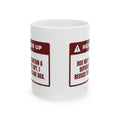 Funny Christmas Coffee Mug I Reused The Shoe Box Wrapping Warning