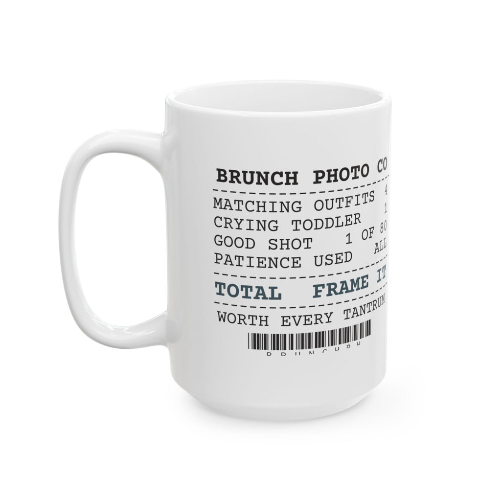 Funny Brunch Coffee Mug Family Photo Receipt For Parents