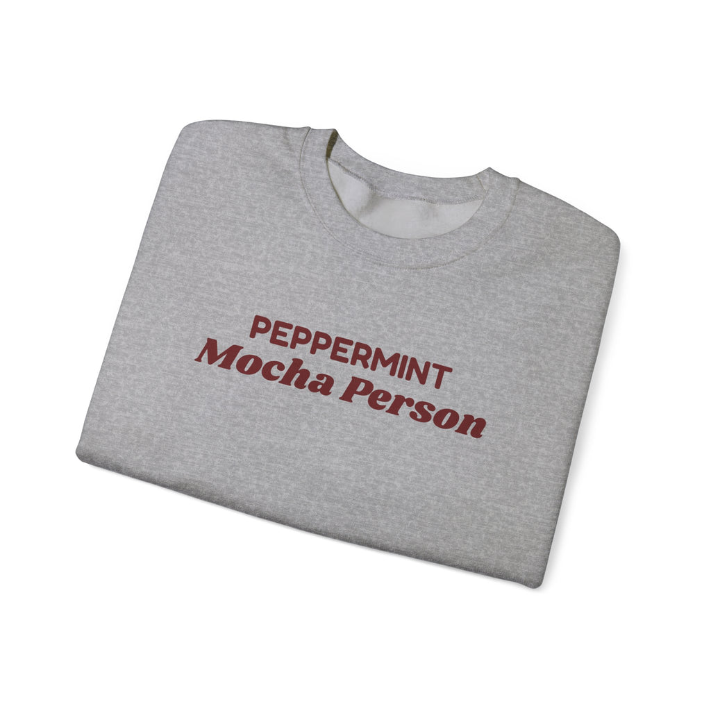 Christmas Sweatshirt Peppermint Mocha Person For Coffee Lovers