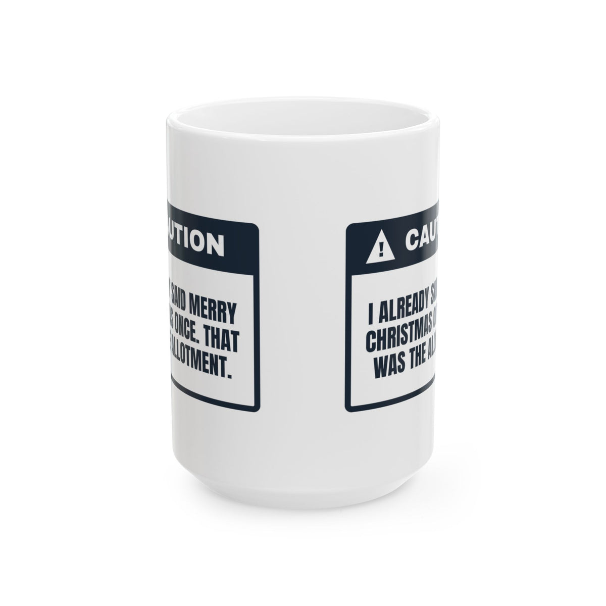 Funny Christmas Introvert Coffee Mug Merry Christmas Allotment Used