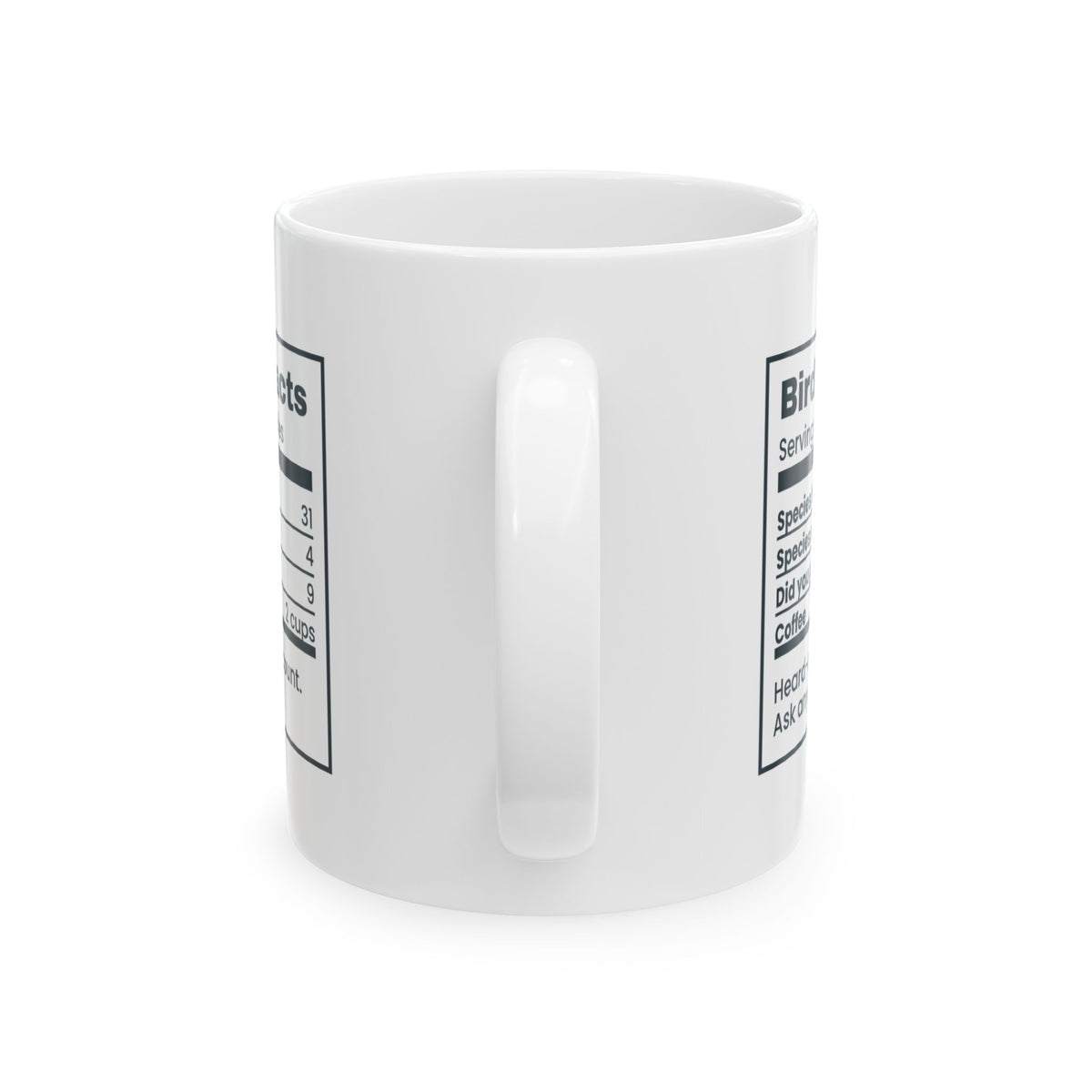 Funny Birdwatching Coffee Mug Bird Walk Facts Species Heard