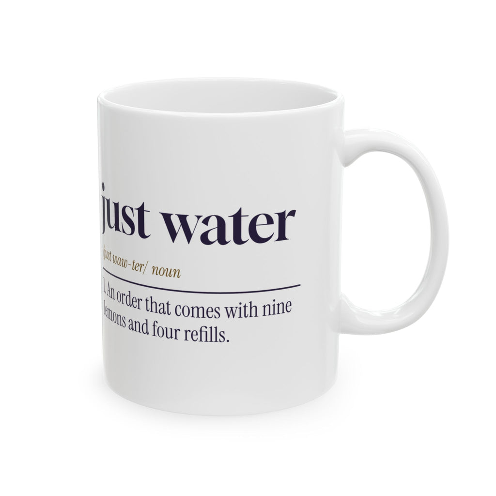 Funny Server Coffee Mug Just Water Dictionary Definition For Waitresses