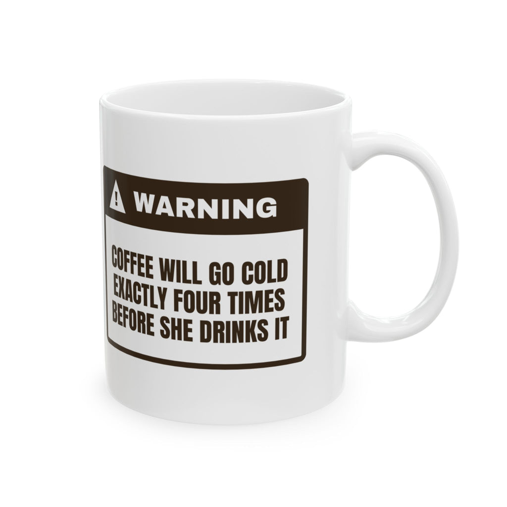 Funny Mom Warning Coffee Mug Cold Coffee For Wife