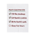 Funny Christmas Eve Mom Throw Blanket Write Santa's Note Checklist