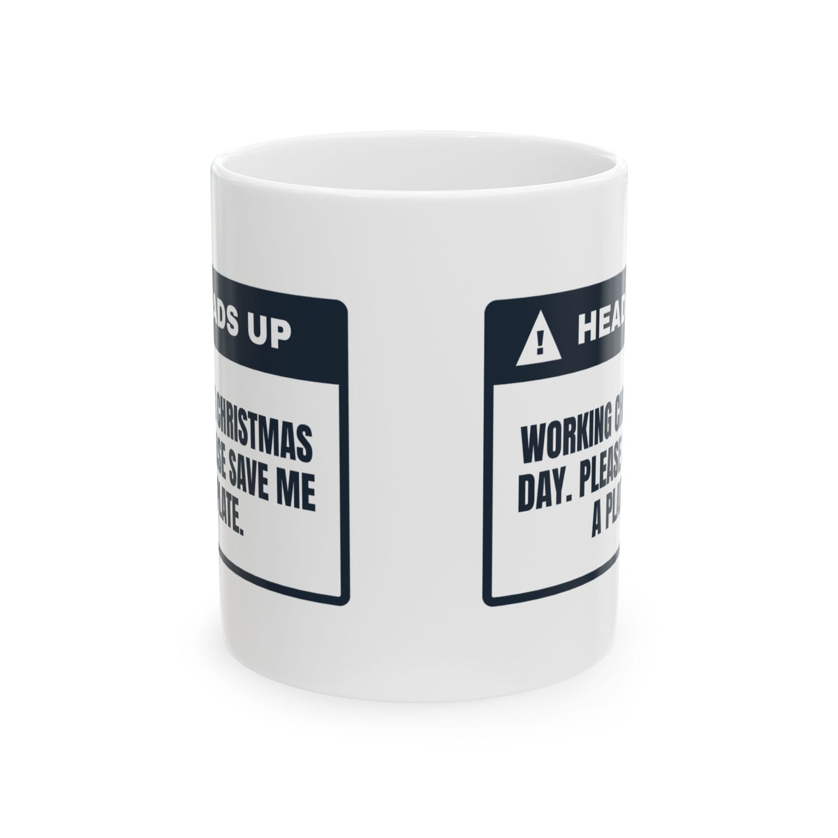 Funny Christmas Nurse Coffee Mug Working Christmas Day Save Me A Plate