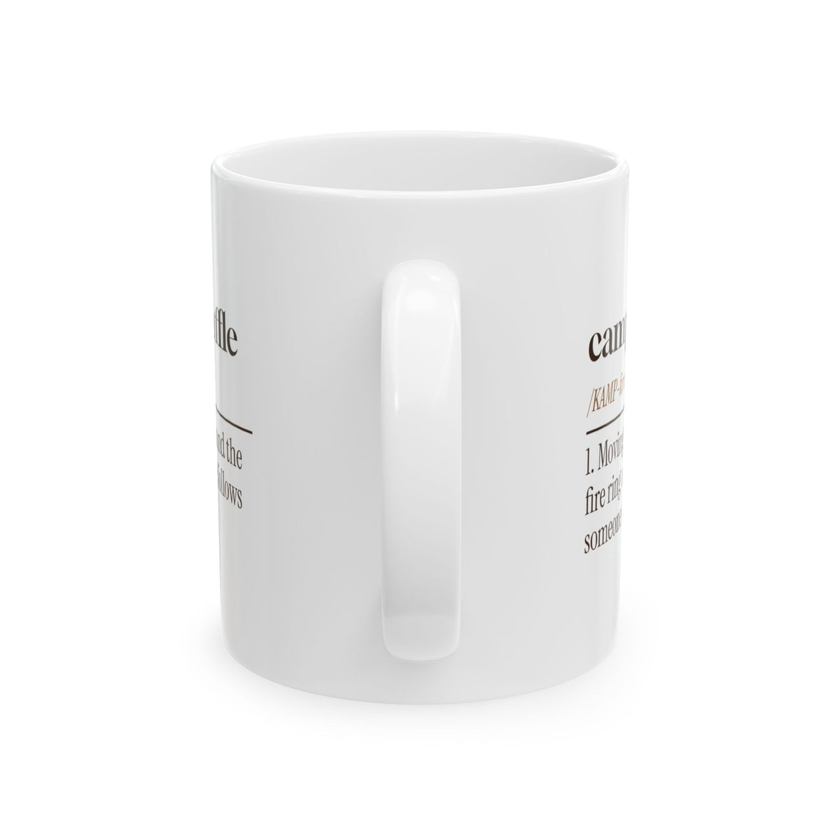 Funny Camping Coffee Mug Campfire Shuffle Definition For Campers