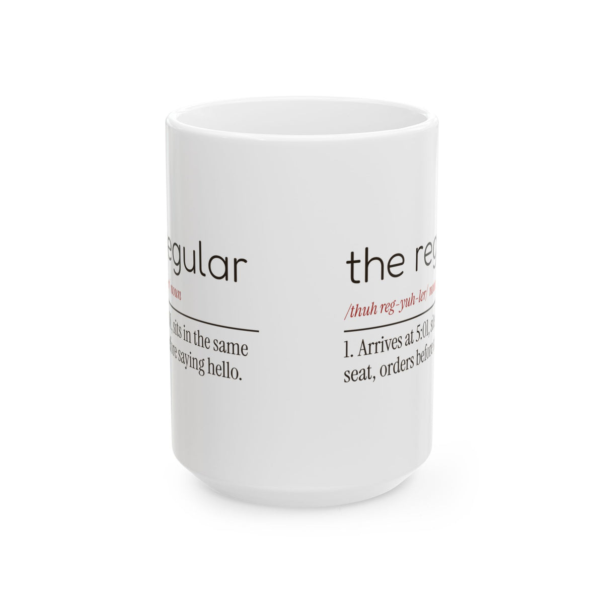 Funny Bartender Coffee Mug The Regular Dictionary Definition