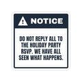 Funny Christmas Coworker Sticker Do Not Reply All To The Party Email