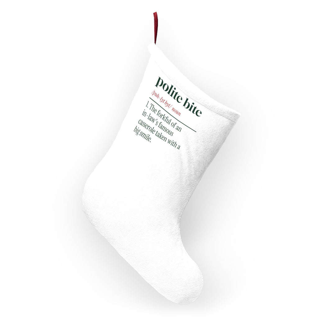 Funny In-Laws Christmas Stocking Polite Bite Dictionary
