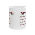 Funny Christmas Shopping Coffee Mug Gifts Bought Zero Checklist