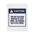 Funny White Elephant Throw Blanket Regifted Twice Original Tag Inside