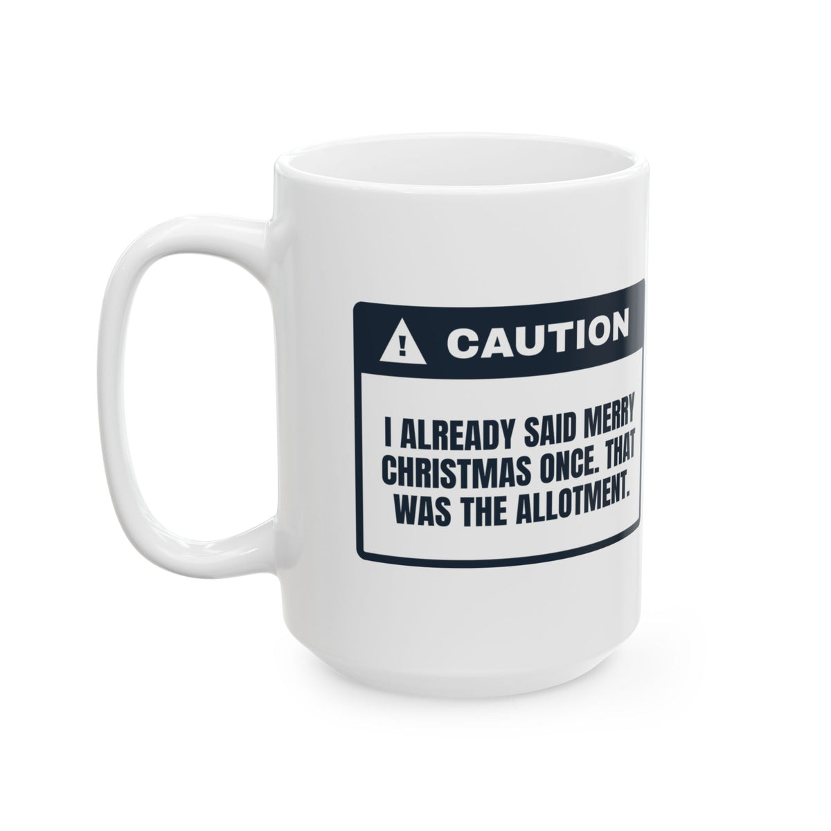 Funny Christmas Introvert Coffee Mug Merry Christmas Allotment Used